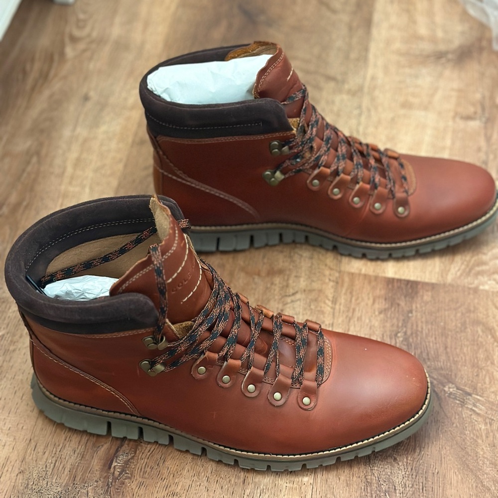 Leather boots